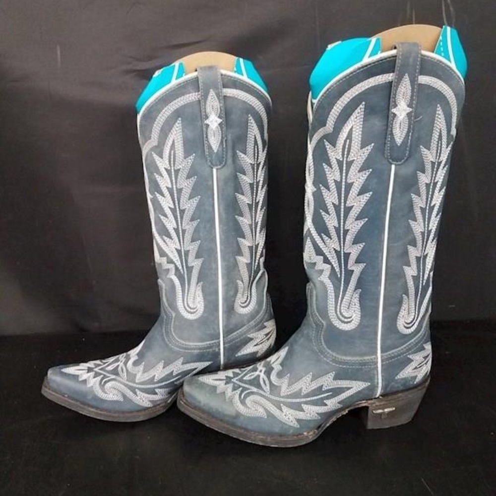 LANE WOMEN'S LEXINGTON WESTERN BOOTS - SNIP TOE Midnight Blue